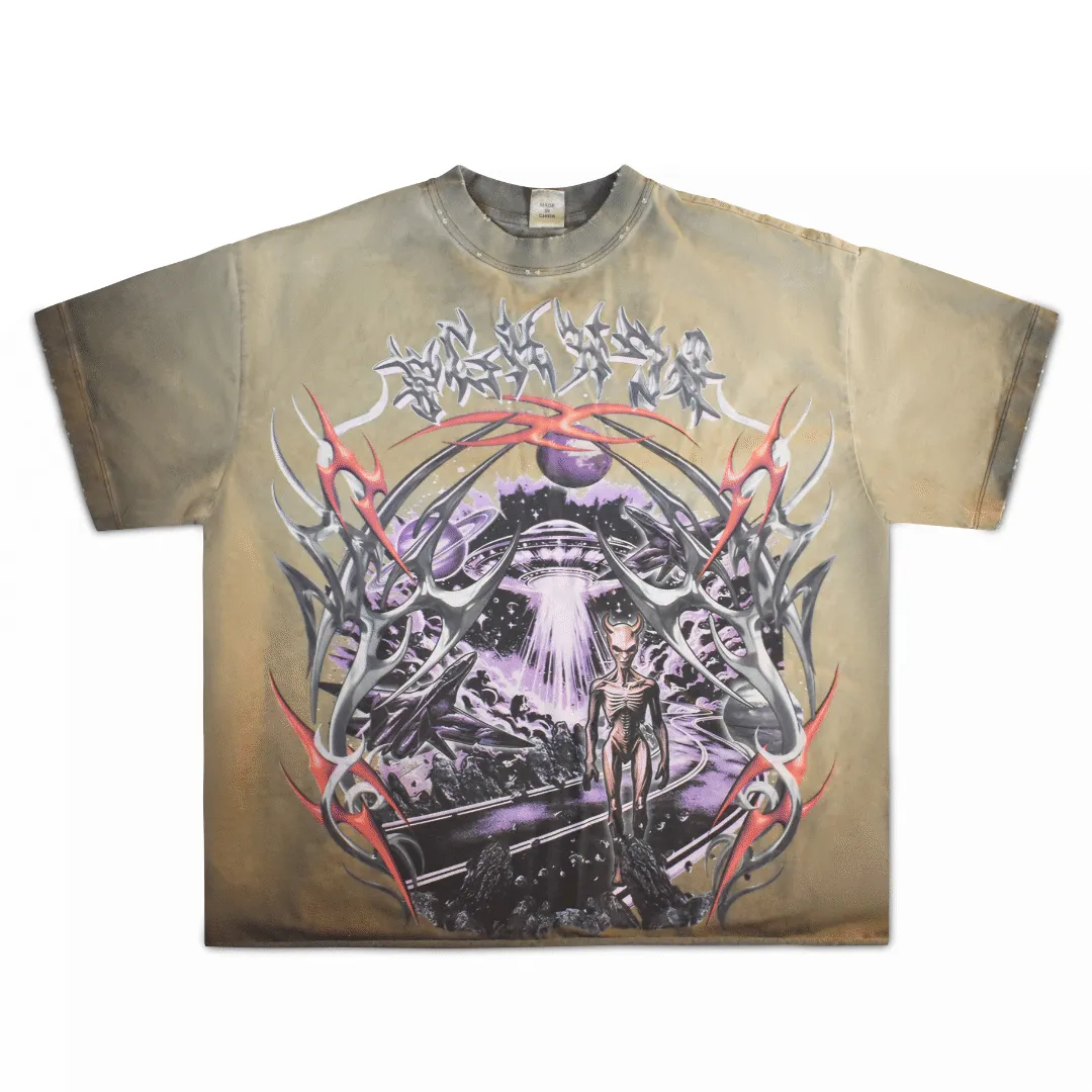 BGK Xenovoid Acid Wash T-Shirt - Rust