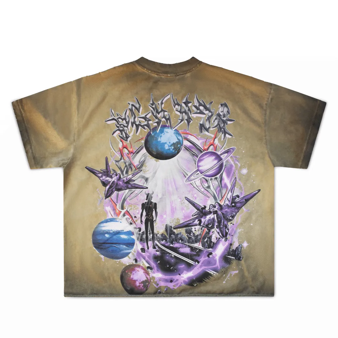 BGK Xenovoid Acid Wash T-Shirt - Rust