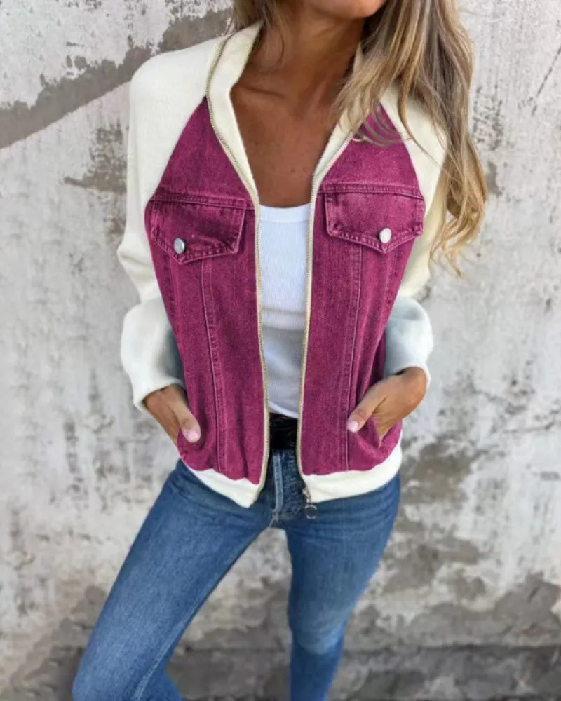 Bianca | Denim Patchwork Jacket