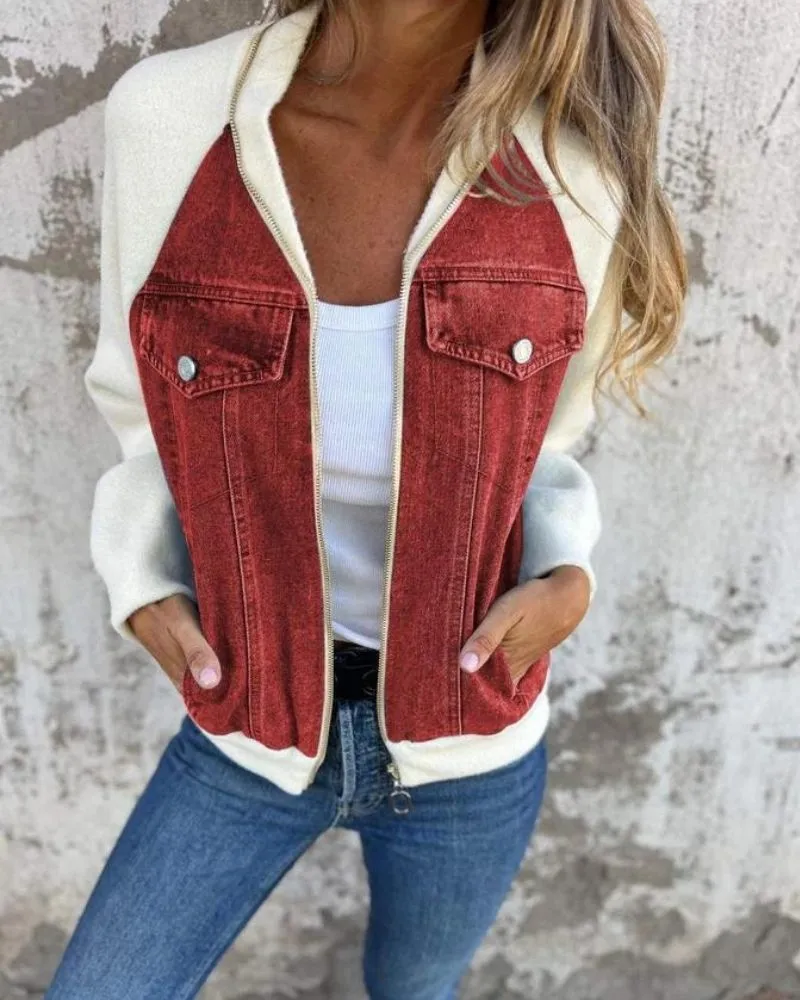 Bianca | Denim Patchwork Jacket