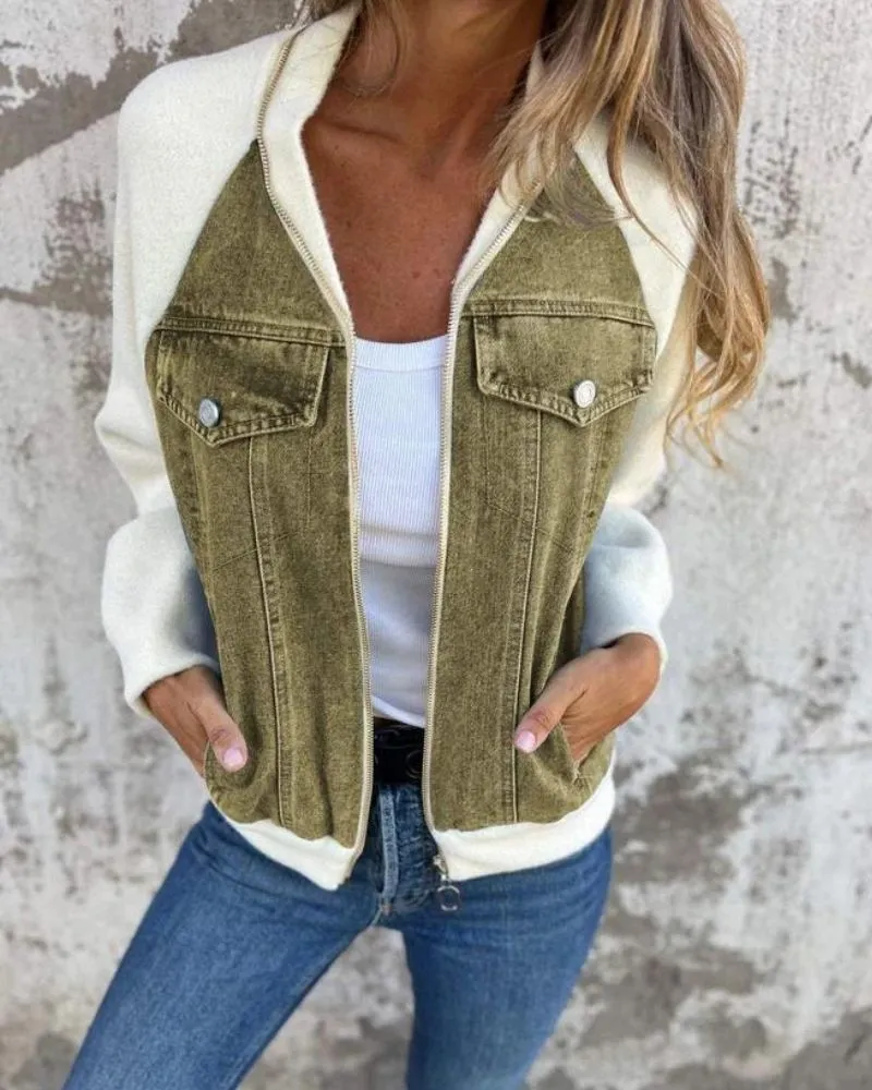 Bianca | Denim Patchwork Jacket