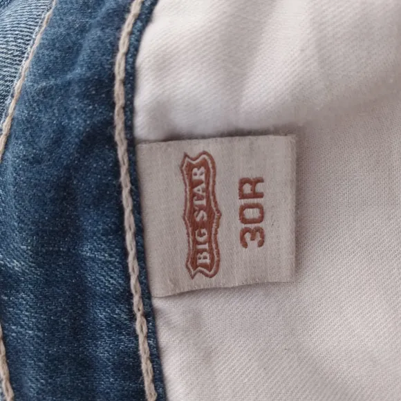 BIG STAR MADDIE 19 WOMEN'S BLUE JEANS SIZE 34 WAIST (TAG SAYS 30 REG.) BOOTCUT