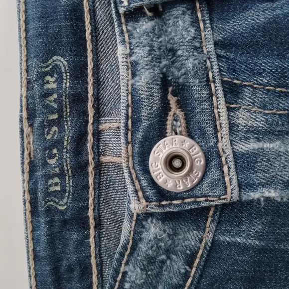 BIG STAR MADDIE 19 WOMEN'S BLUE JEANS SIZE 34 WAIST (TAG SAYS 30 REG.) BOOTCUT