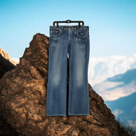 BIG STAR MADDIE 19 WOMEN'S BLUE JEANS SIZE 34 WAIST (TAG SAYS 30 REG.) BOOTCUT