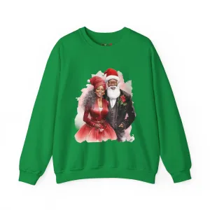 Black Santa 16 Unisex Heavy Blend™ Crewneck Sweatshirt