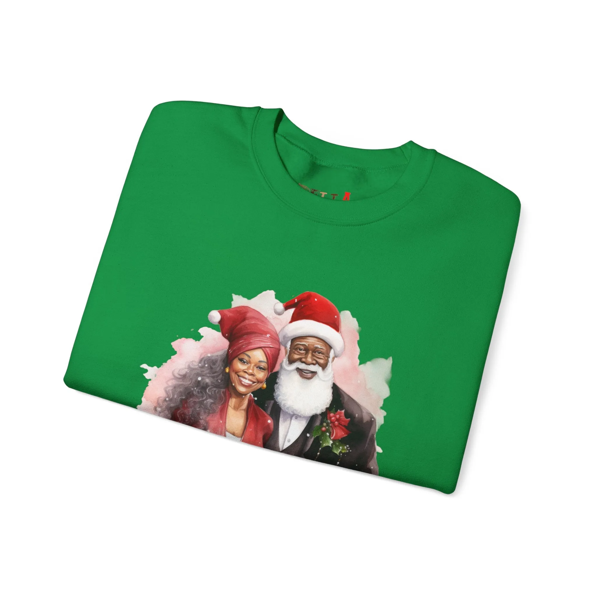 Black Santa 16 Unisex Heavy Blend™ Crewneck Sweatshirt