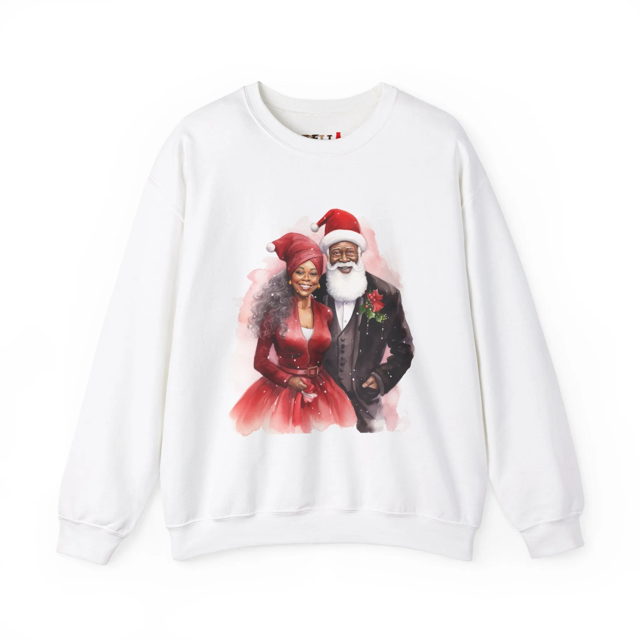 Black Santa 16 Unisex Heavy Blend™ Crewneck Sweatshirt