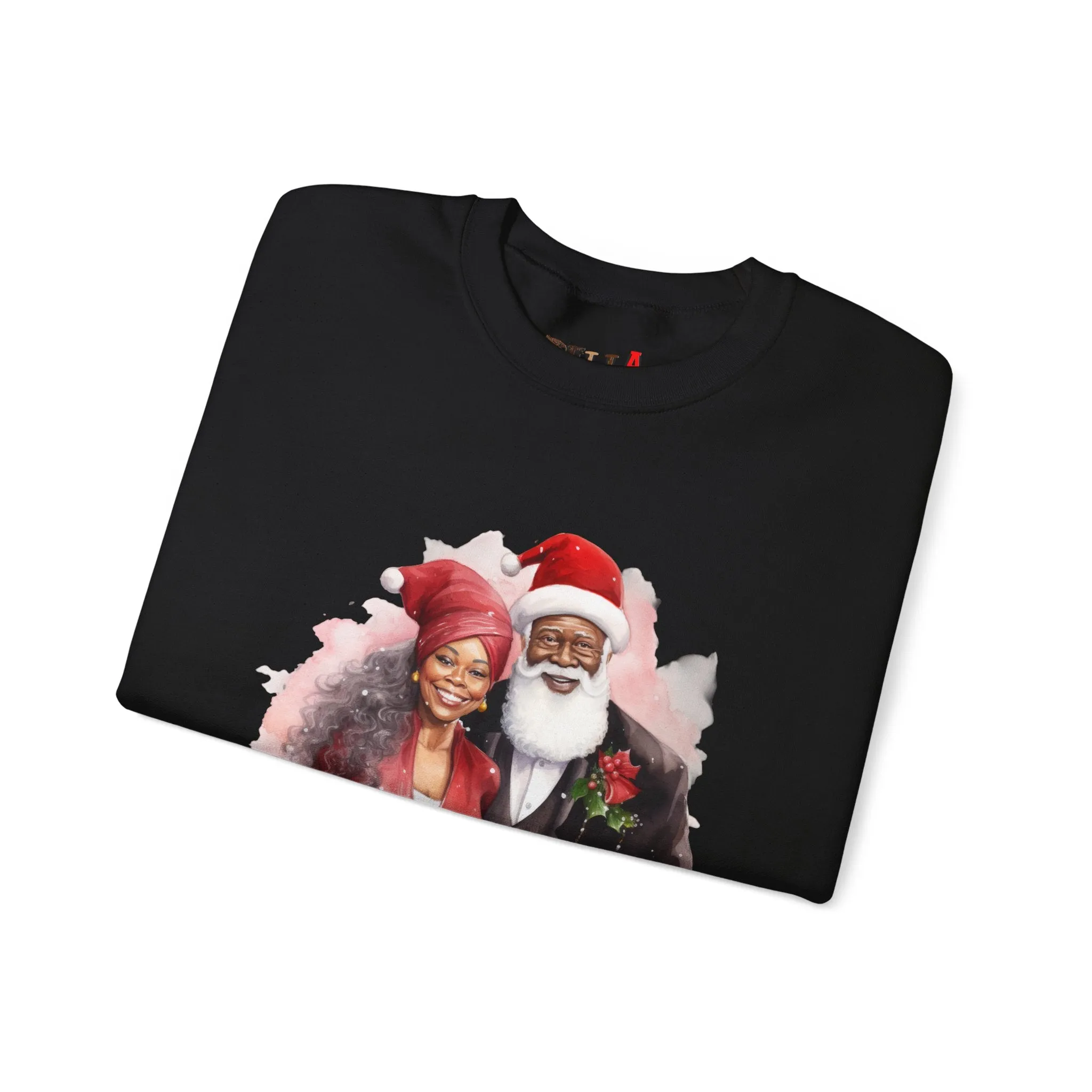 Black Santa 16 Unisex Heavy Blend™ Crewneck Sweatshirt