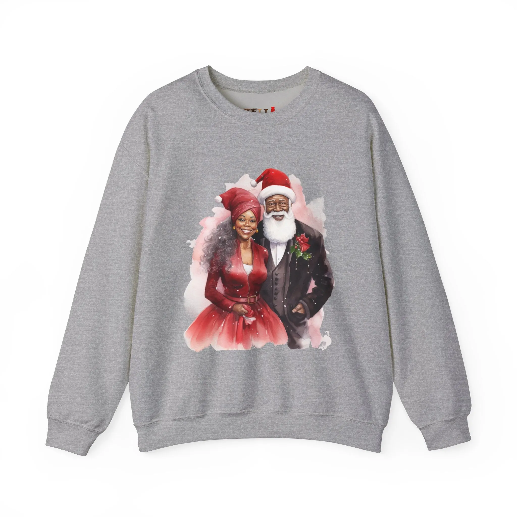 Black Santa 16 Unisex Heavy Blend™ Crewneck Sweatshirt