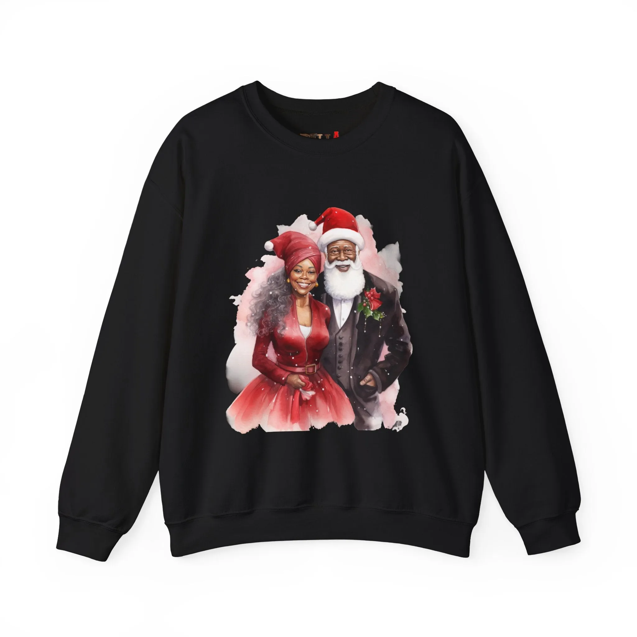 Black Santa 16 Unisex Heavy Blend™ Crewneck Sweatshirt