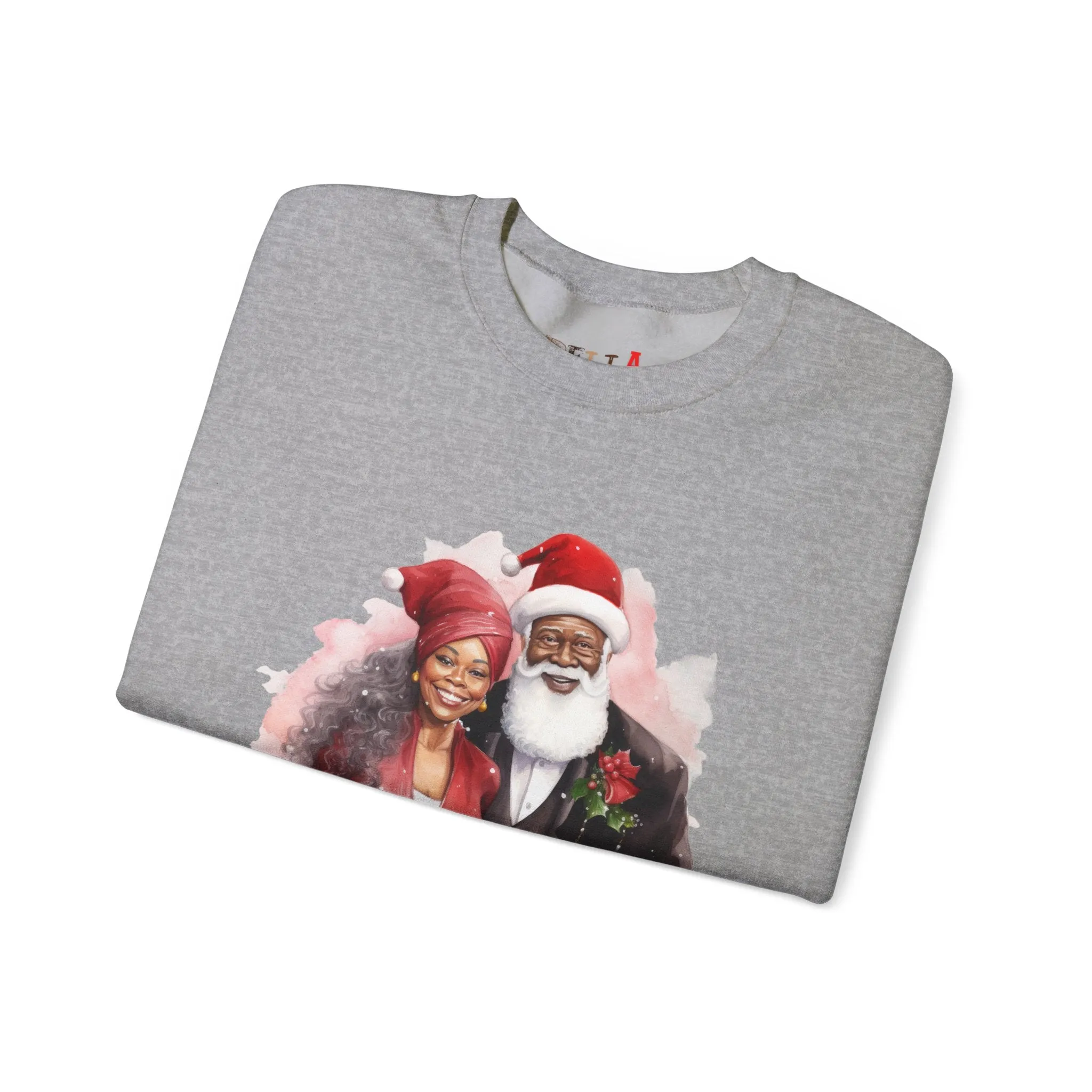 Black Santa 16 Unisex Heavy Blend™ Crewneck Sweatshirt