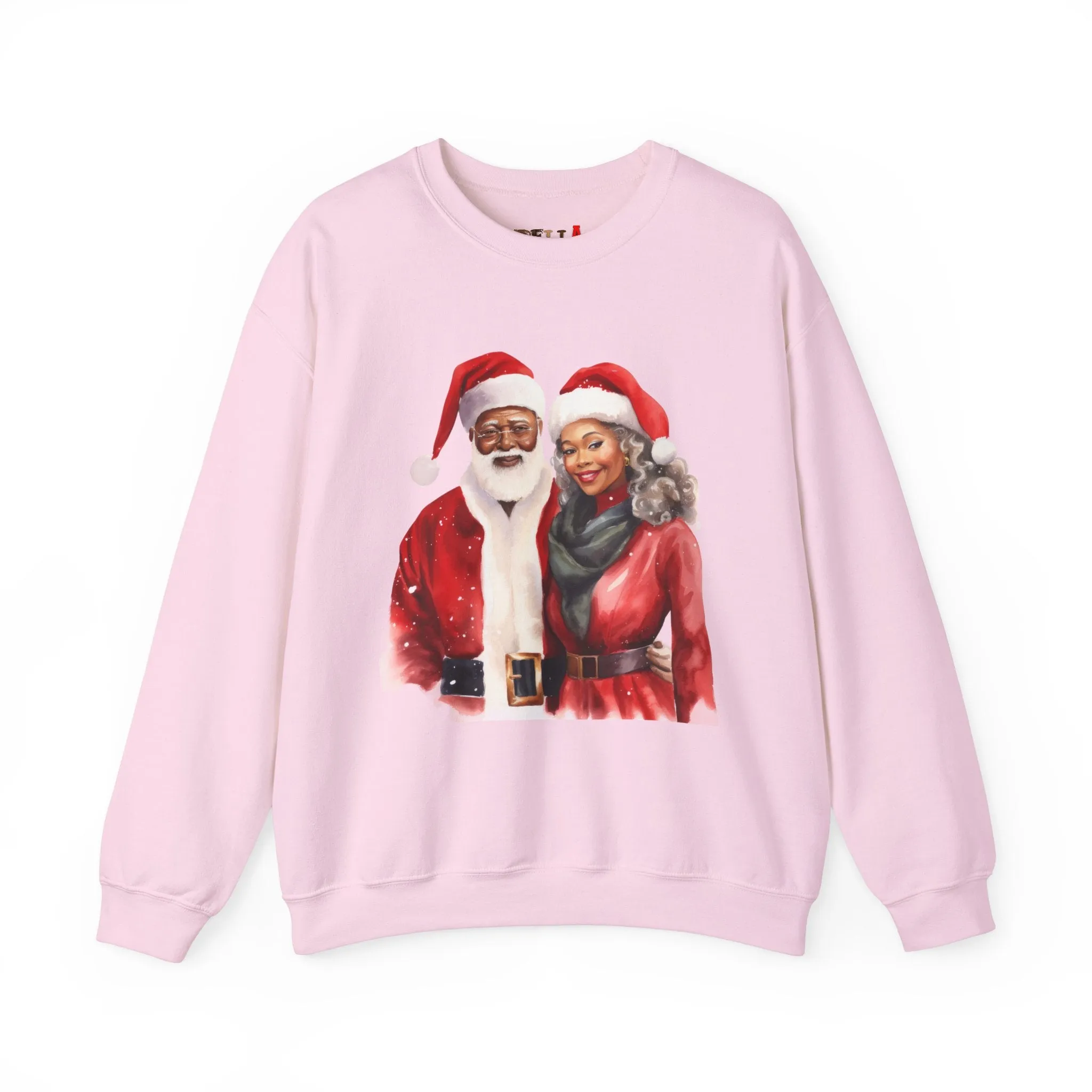 Black Santa 7 Unisex Heavy Blend™ Crewneck Sweatshirt