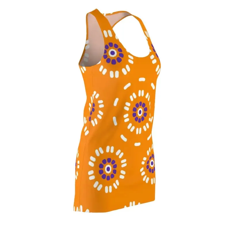 Bloom Racerback Dress with Floral Elegance