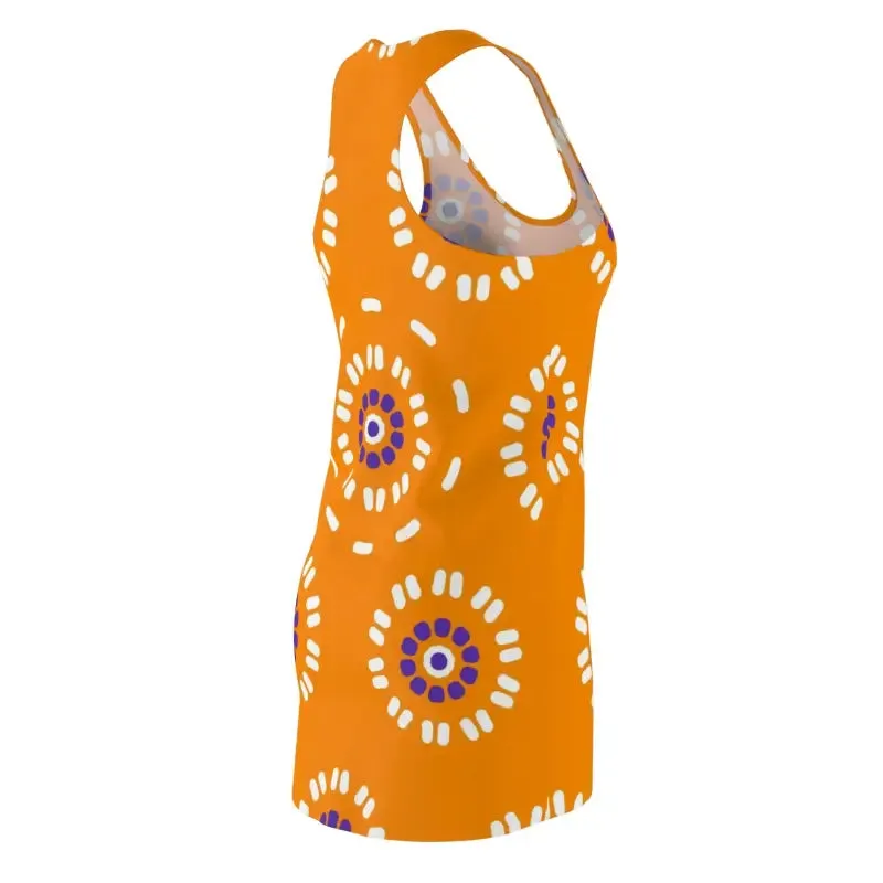 Bloom Racerback Dress with Floral Elegance