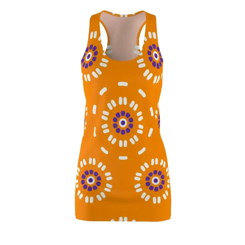 Bloom Racerback Dress with Floral Elegance