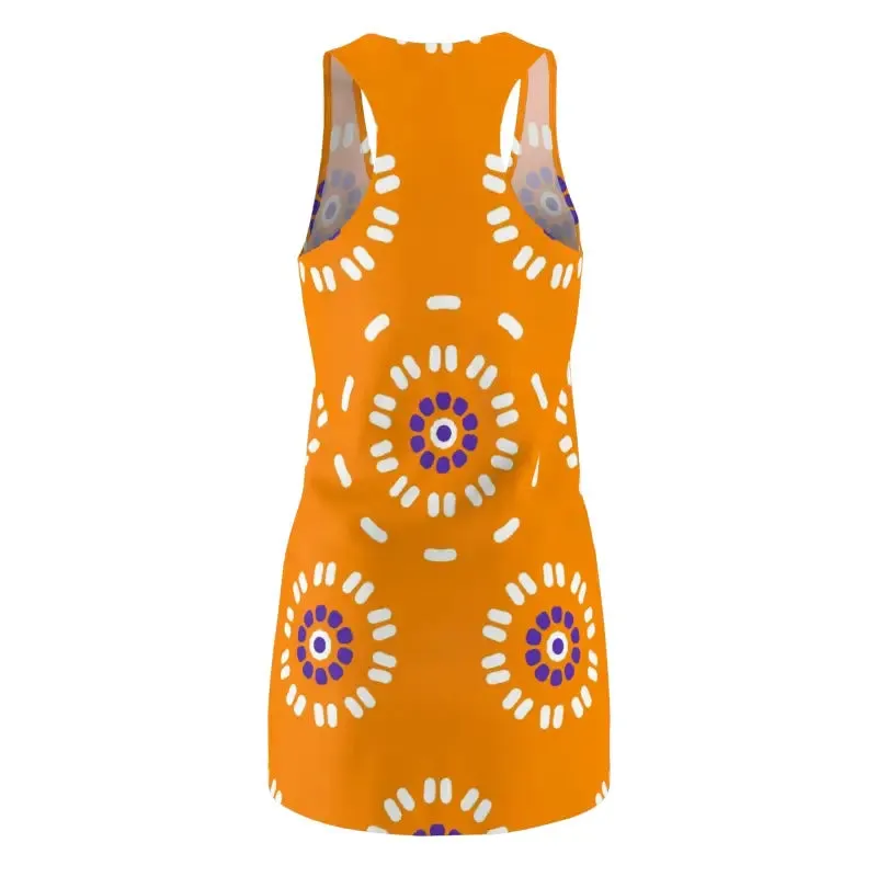 Bloom Racerback Dress with Floral Elegance