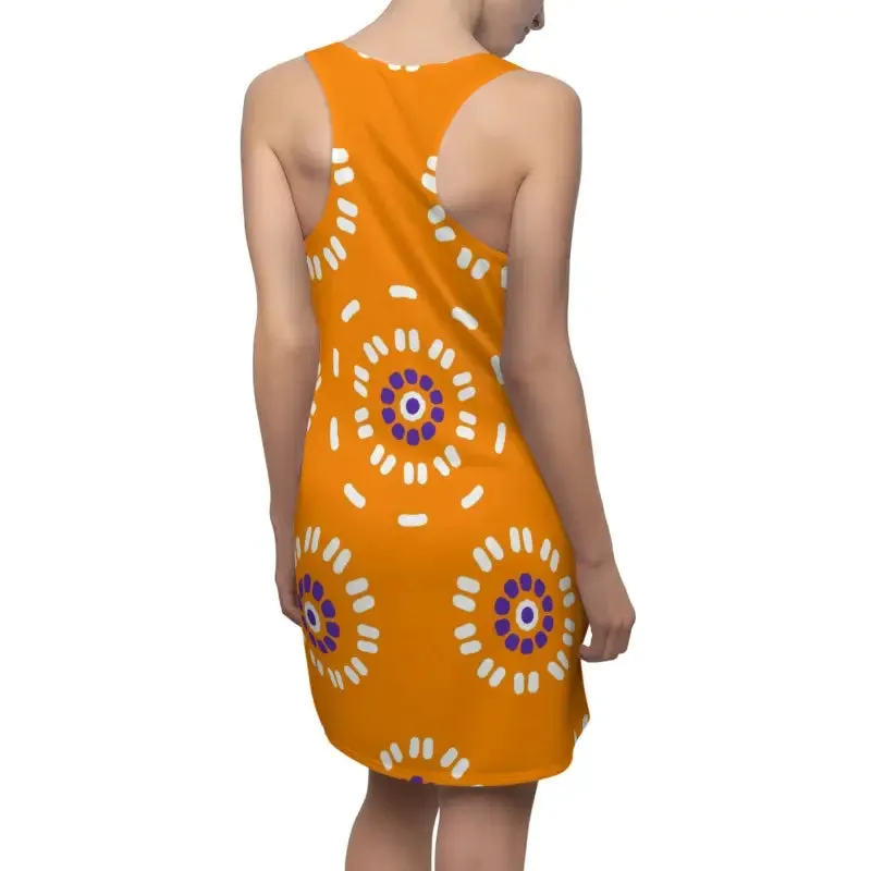 Bloom Racerback Dress with Floral Elegance