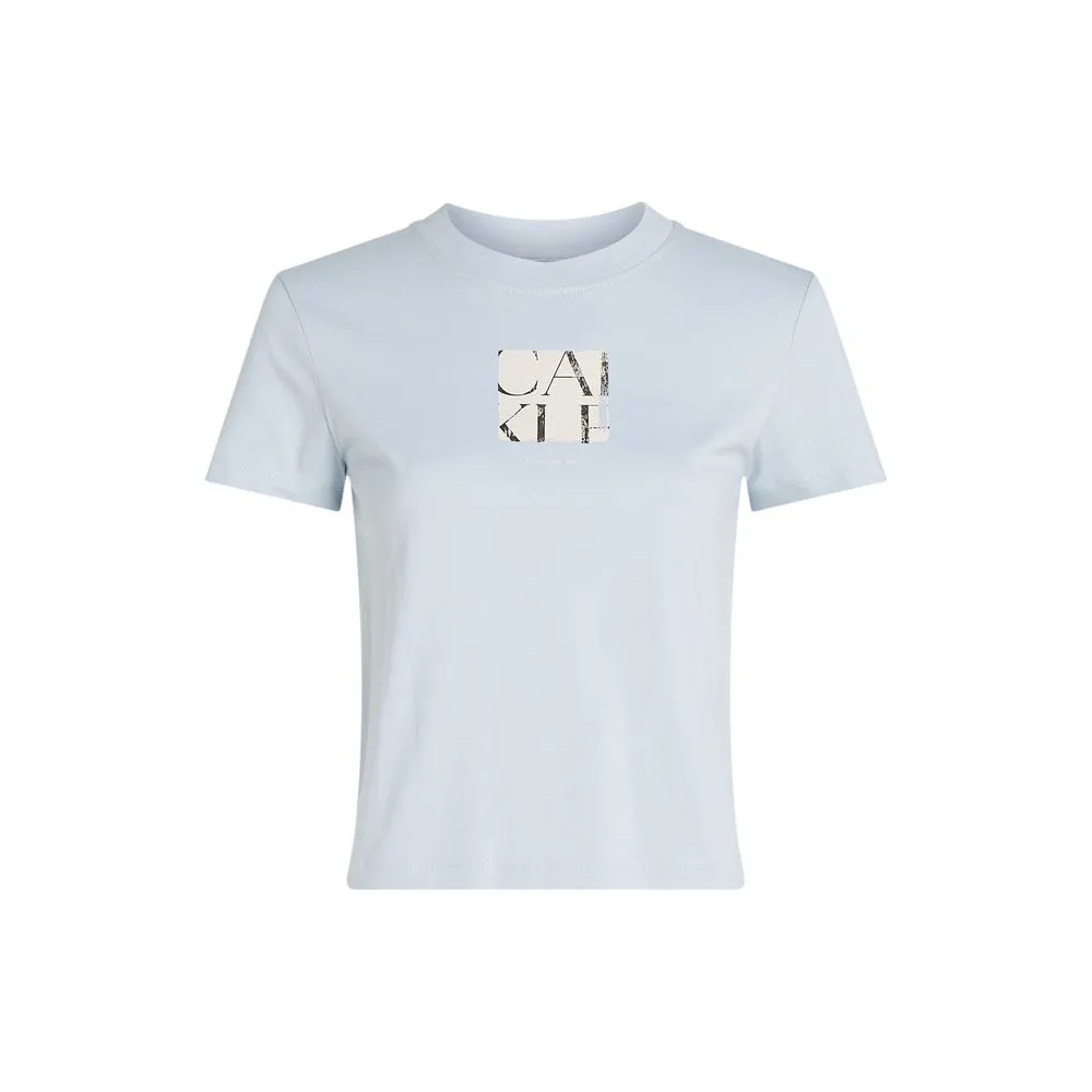Blue Cotton Rigenerato Tops & T-Shirt