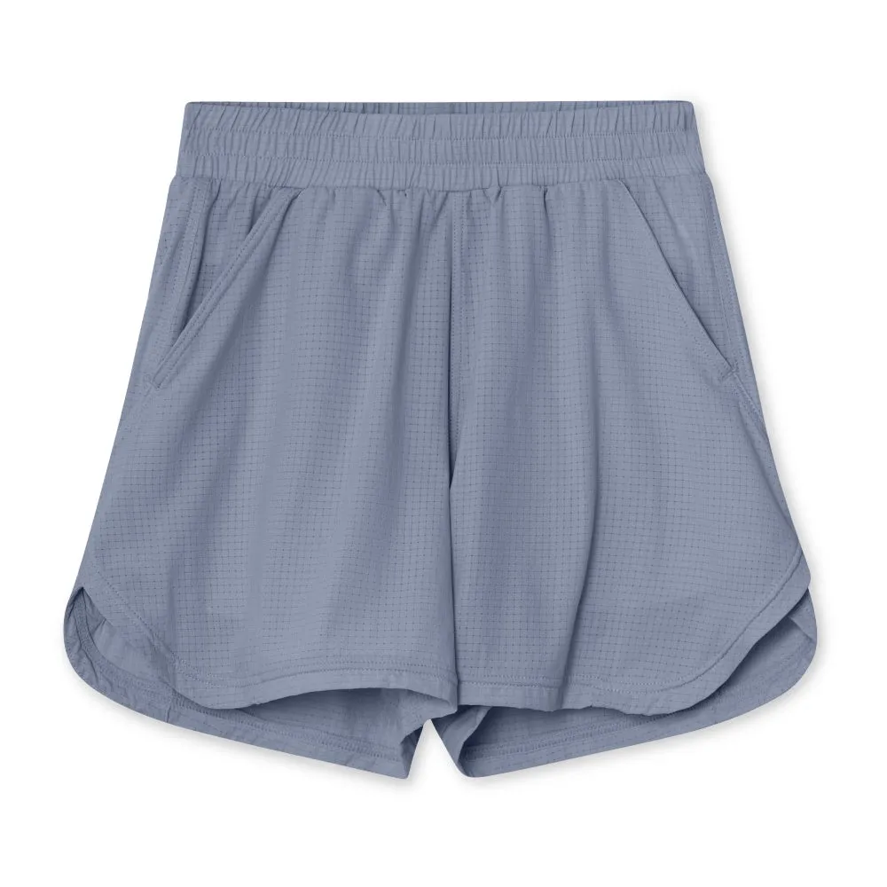 Blue Printed Logo Shorts