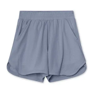 Blue Printed Logo Shorts