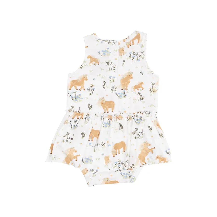 BODYSUIT WITH SKIRT - PRETTY PONIES