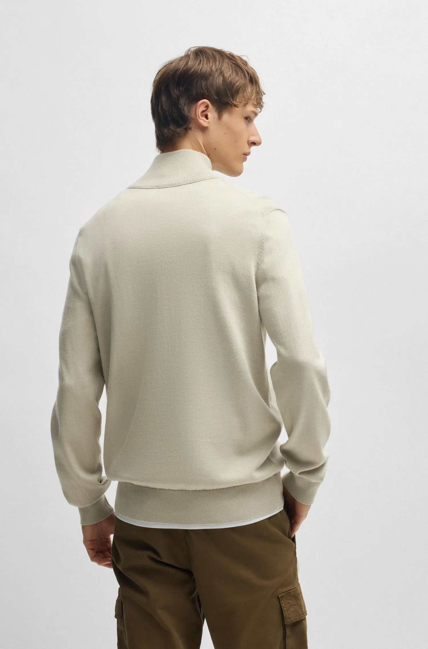 BOSS Sweaters Regular Fit in Cotton Mix - KANOBIX_S 10265846 01-50527585