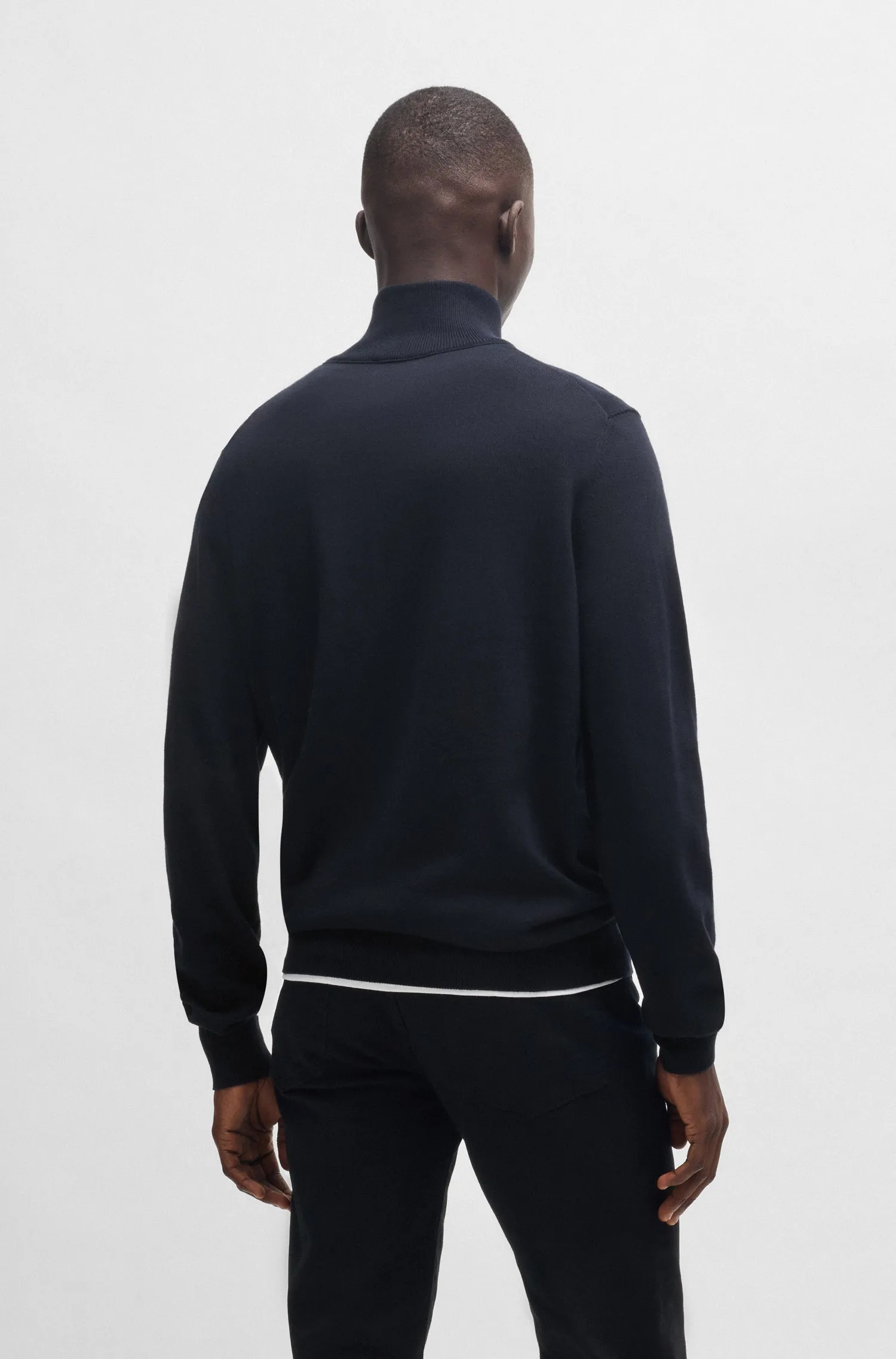 BOSS Sweaters Regular Fit in Cotton Mix - KANOBIX_S 10265846 01-50527585