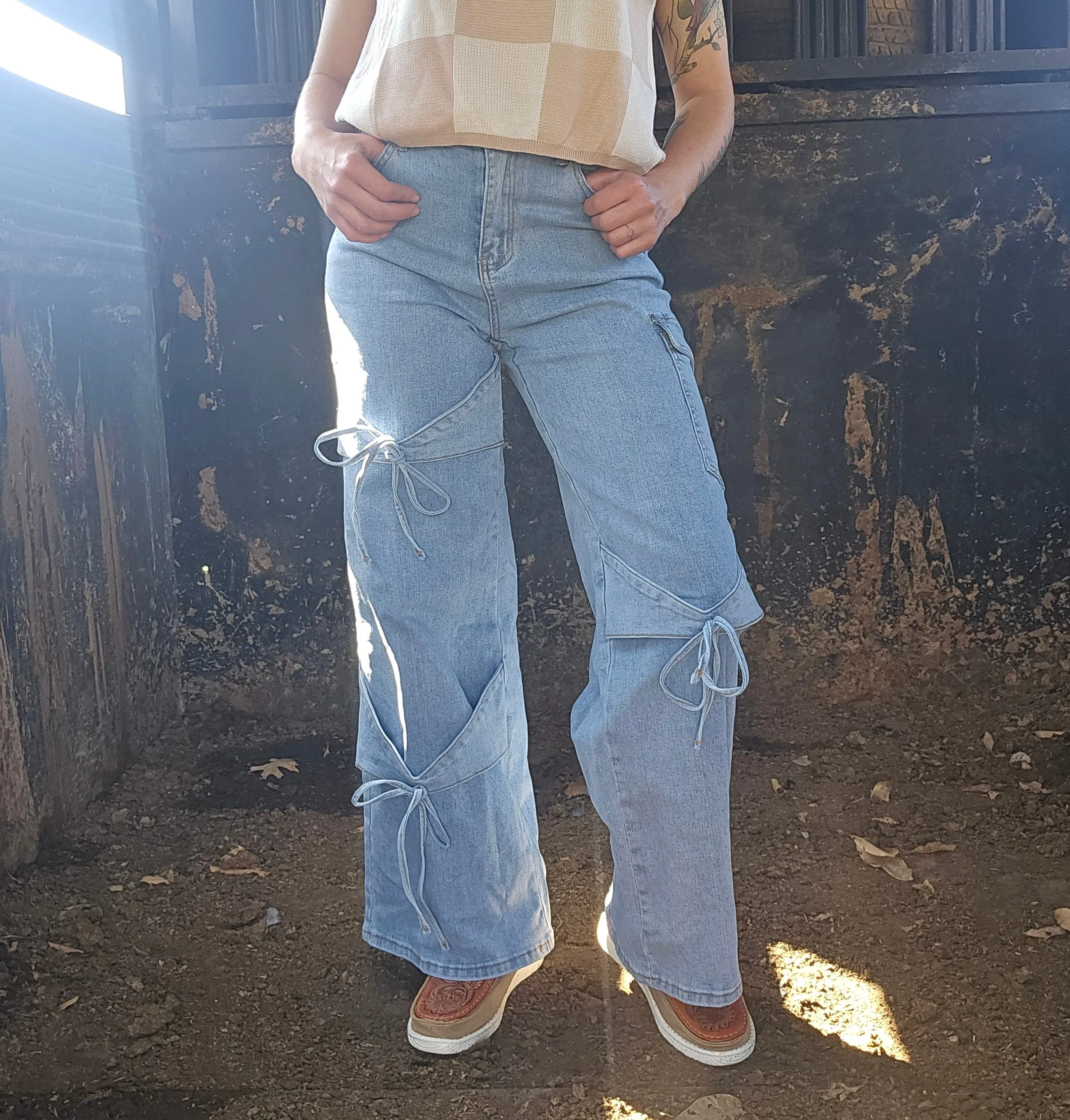 Bows and Babes Cargo Jeans