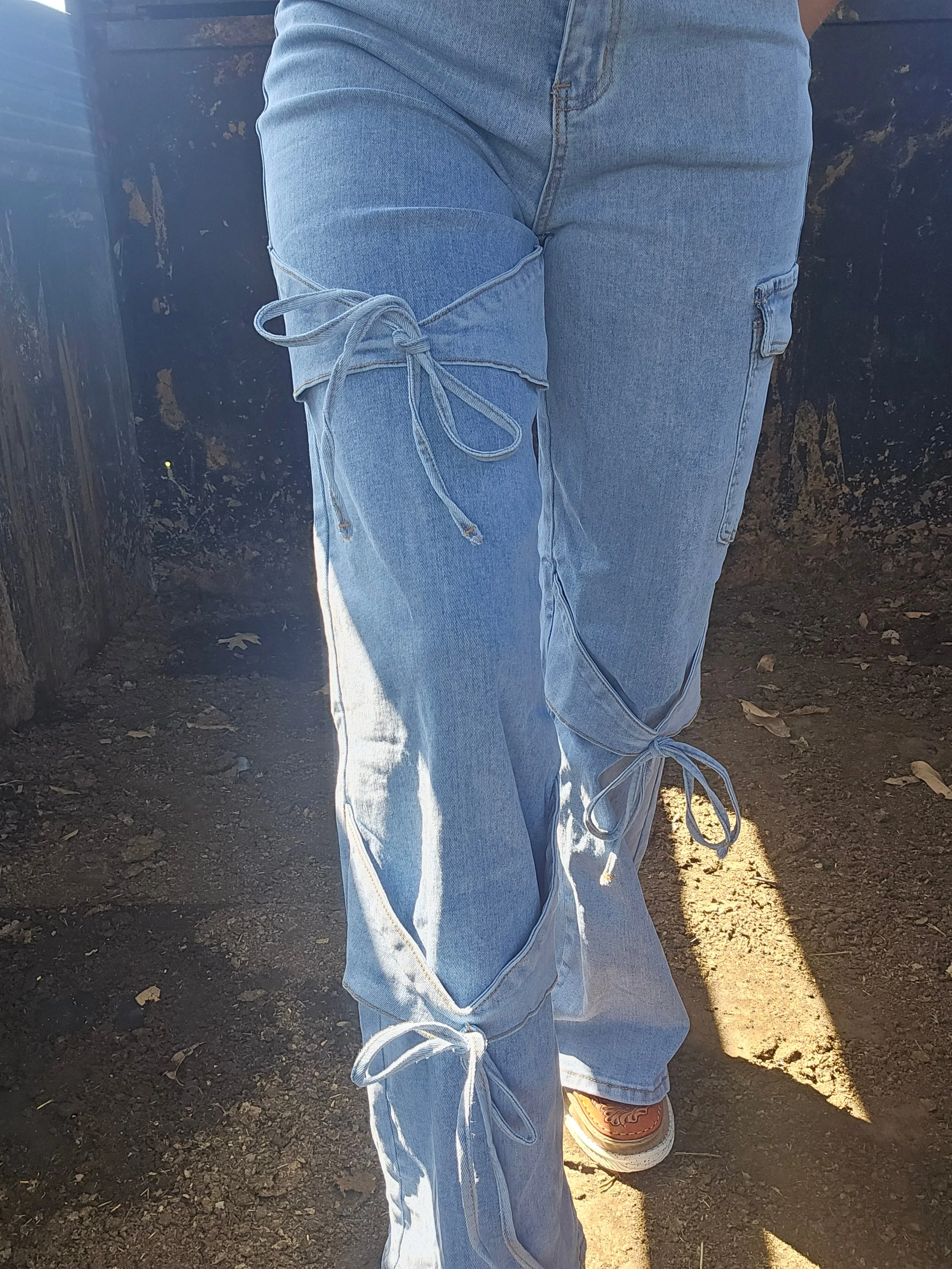 Bows and Babes Cargo Jeans