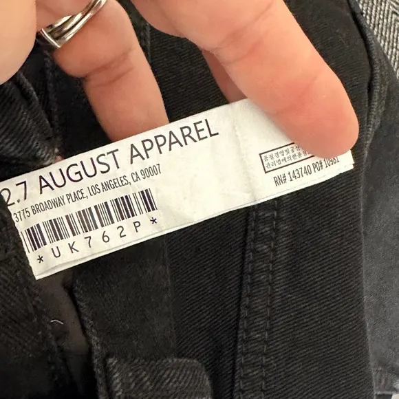 Brand New Grey Lab Los Angeles Criss Cross Waist Wide Leg Jeans Black Size 32