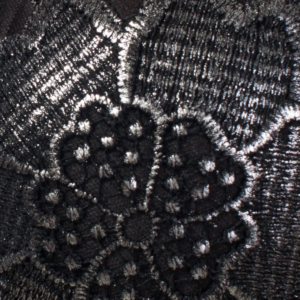 Bronzing Embroidery Lace Bustier Corset Top
