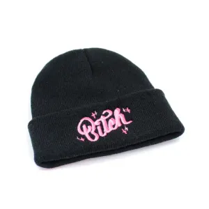 B*tch Knit Beanie Hat