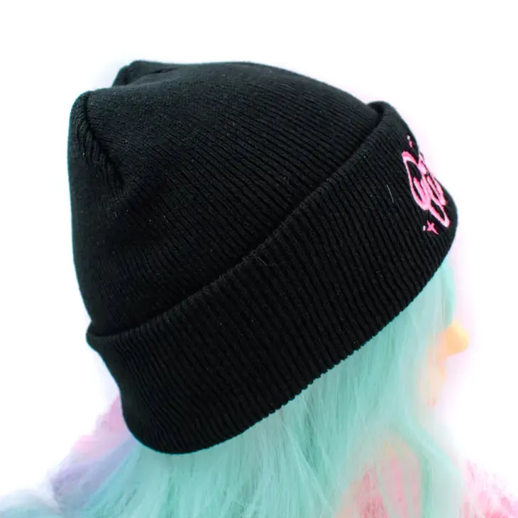 B*tch Knit Beanie Hat