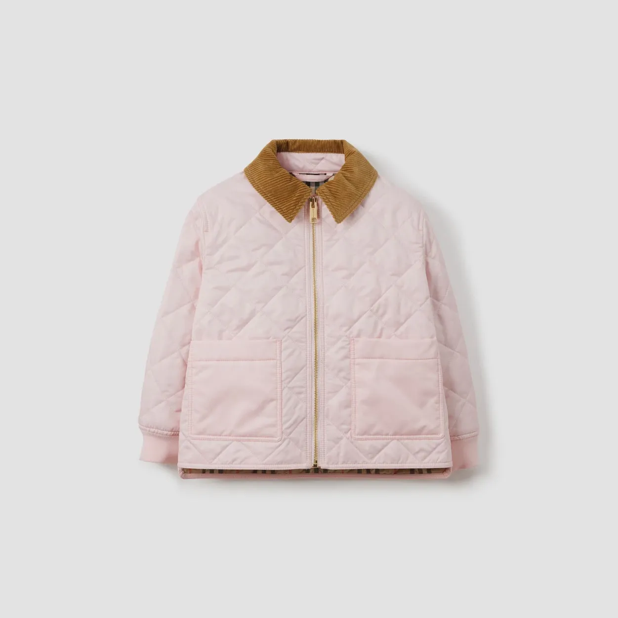 Burberry Pink Diamond Quilted Jacket