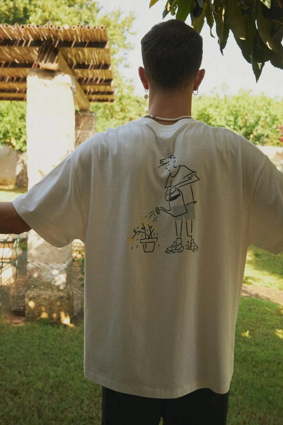 Camiseta !Solid Imre Off White