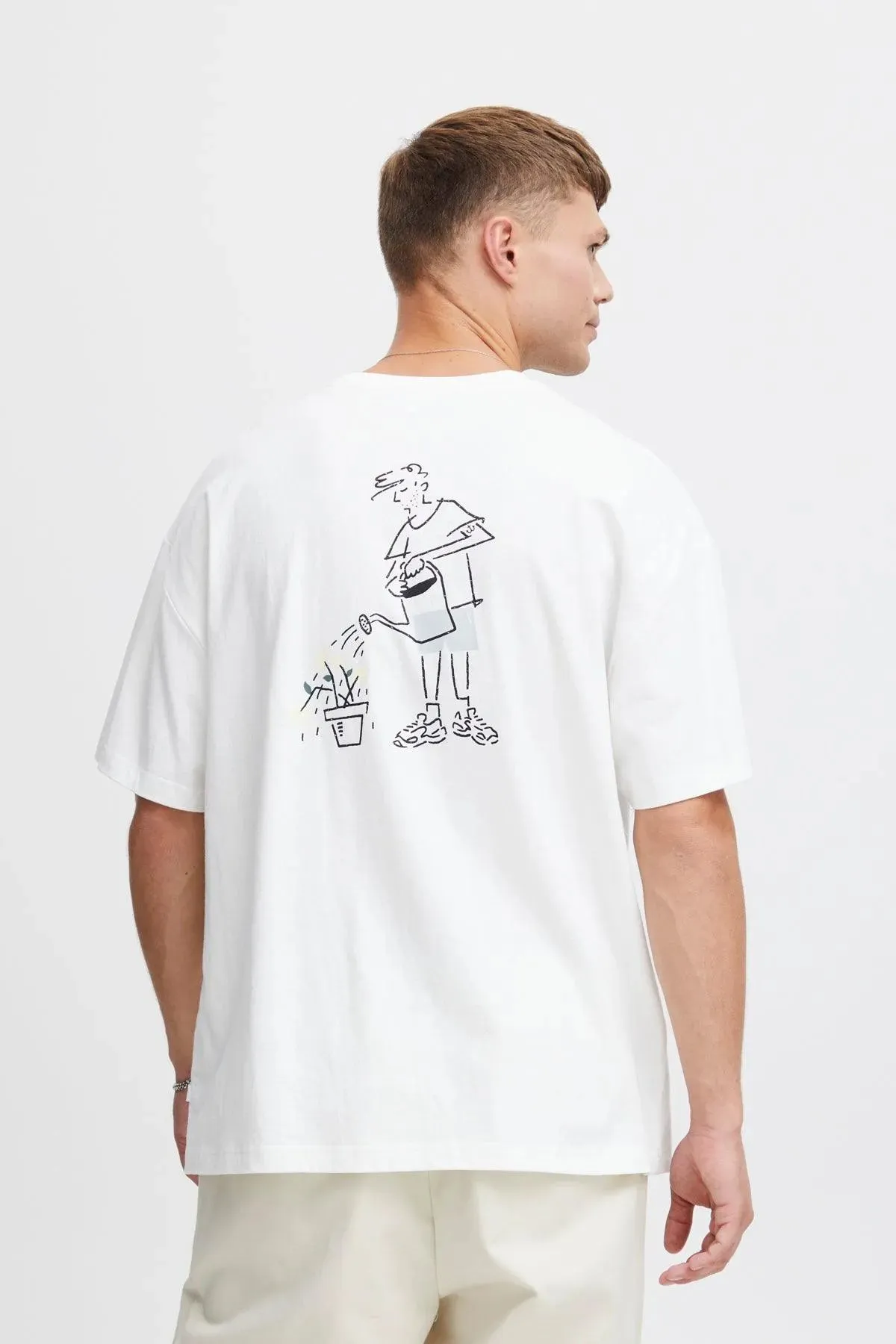 Camiseta !Solid Imre Off White