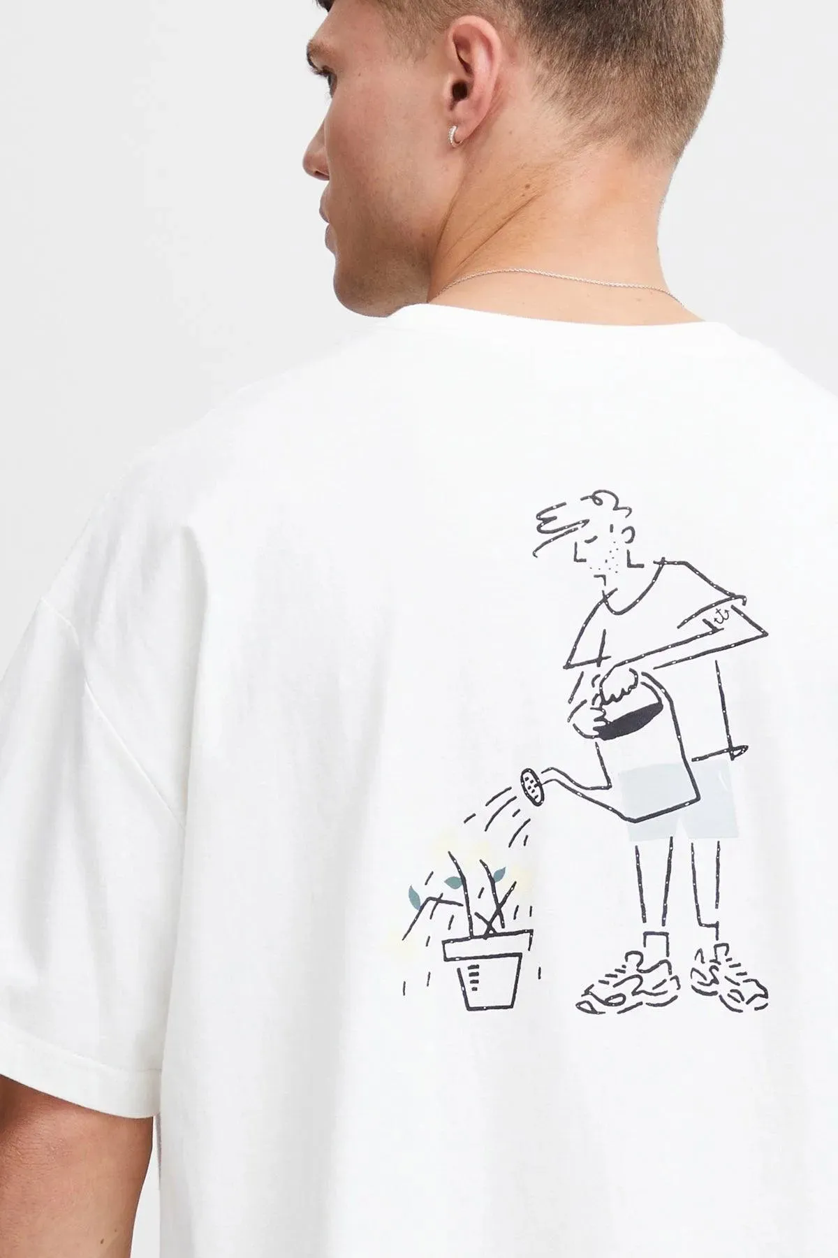 Camiseta !Solid Imre Off White