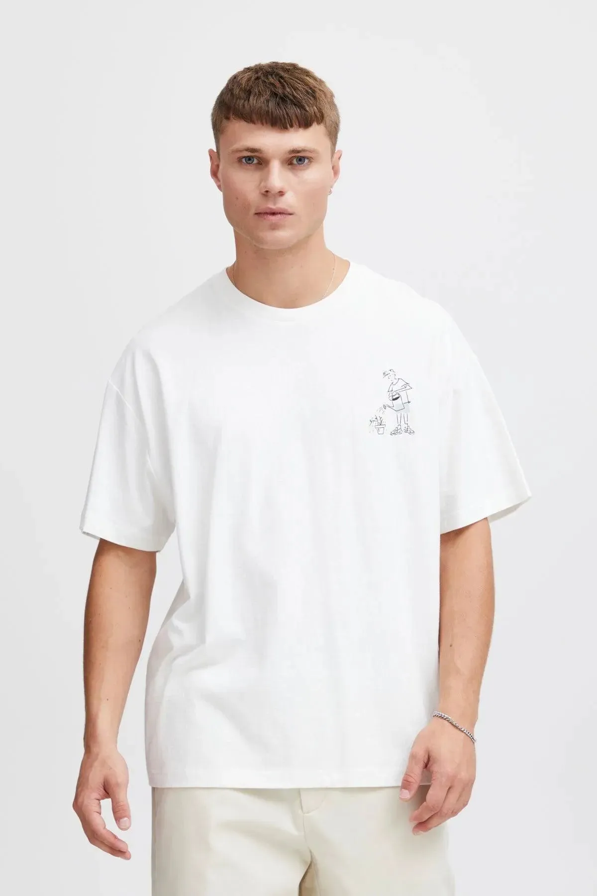 Camiseta !Solid Imre Off White