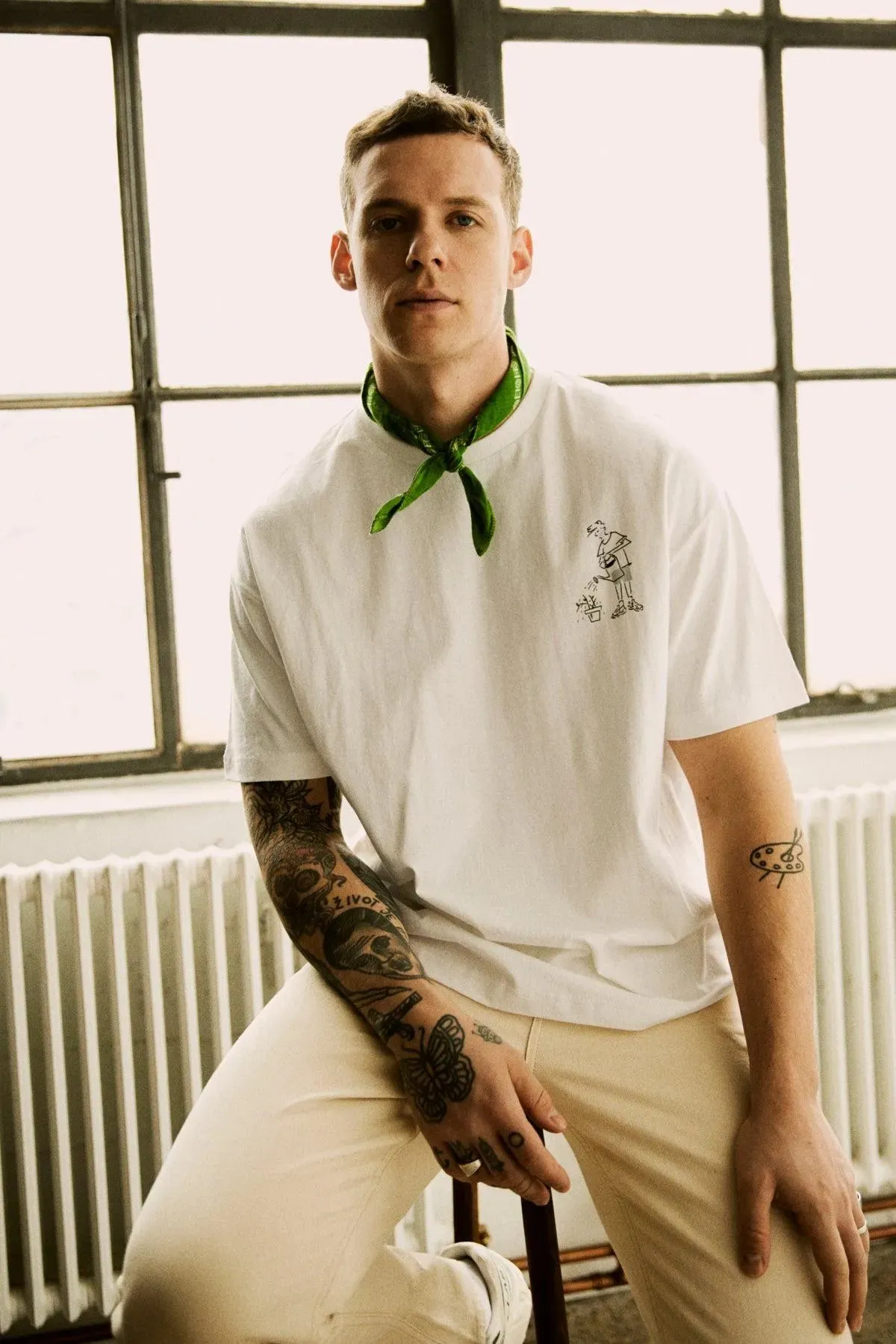 Camiseta !Solid Imre Off White