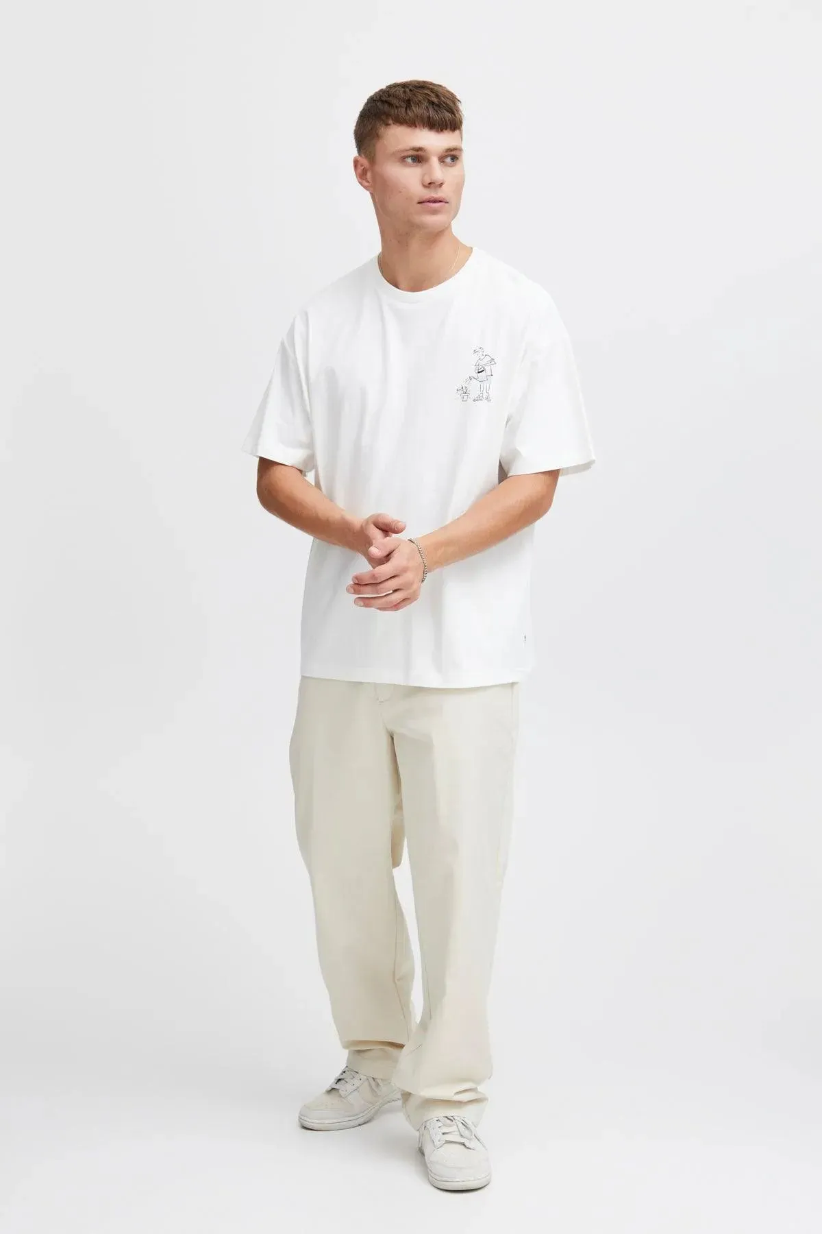 Camiseta !Solid Imre Off White