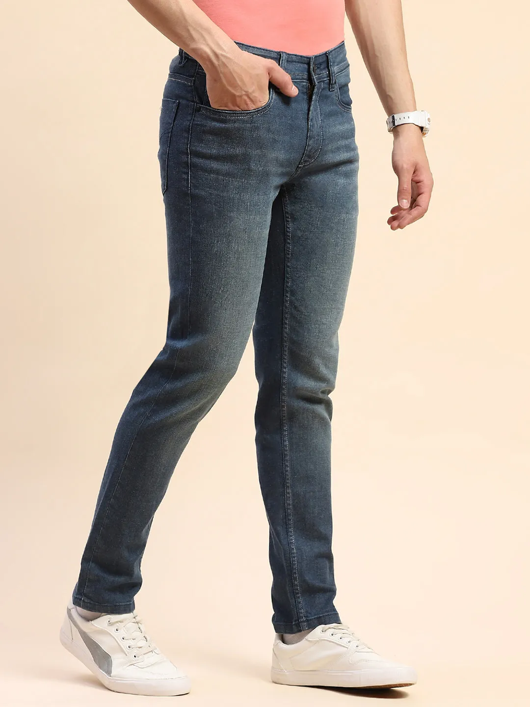 Camla Barcelona Lightly Washed Green Jeans