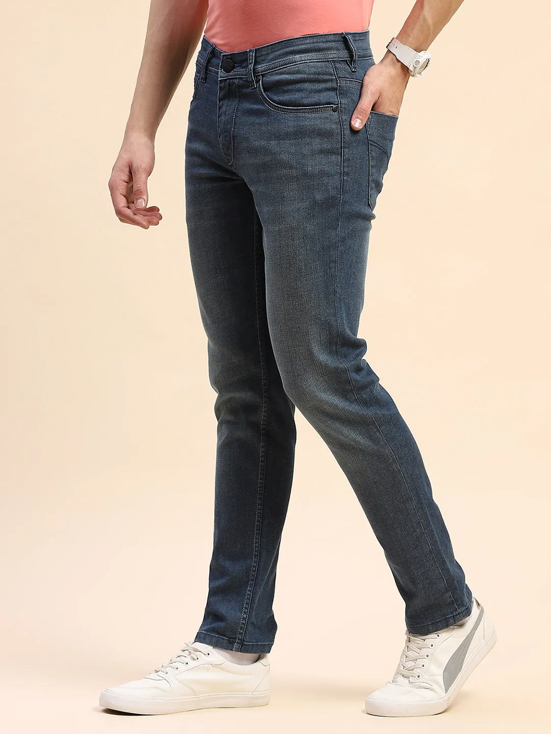 Camla Barcelona Lightly Washed Green Jeans