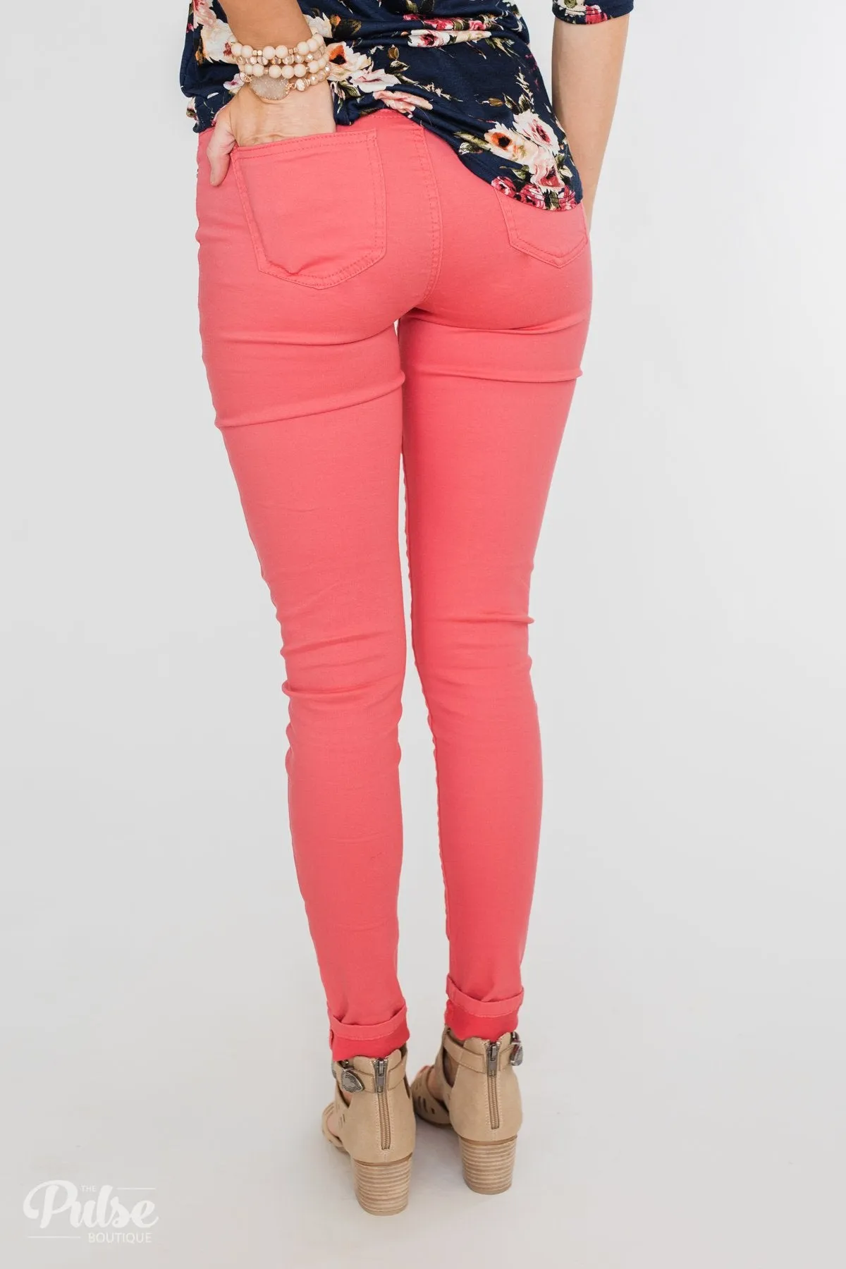 Celebrity Pink Skinny Jeans- Lipstick