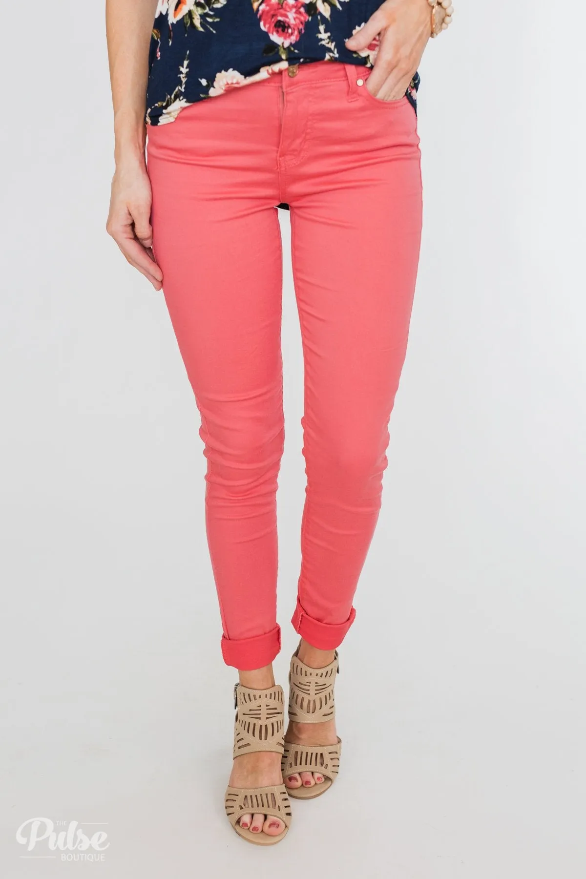 Celebrity Pink Skinny Jeans- Lipstick