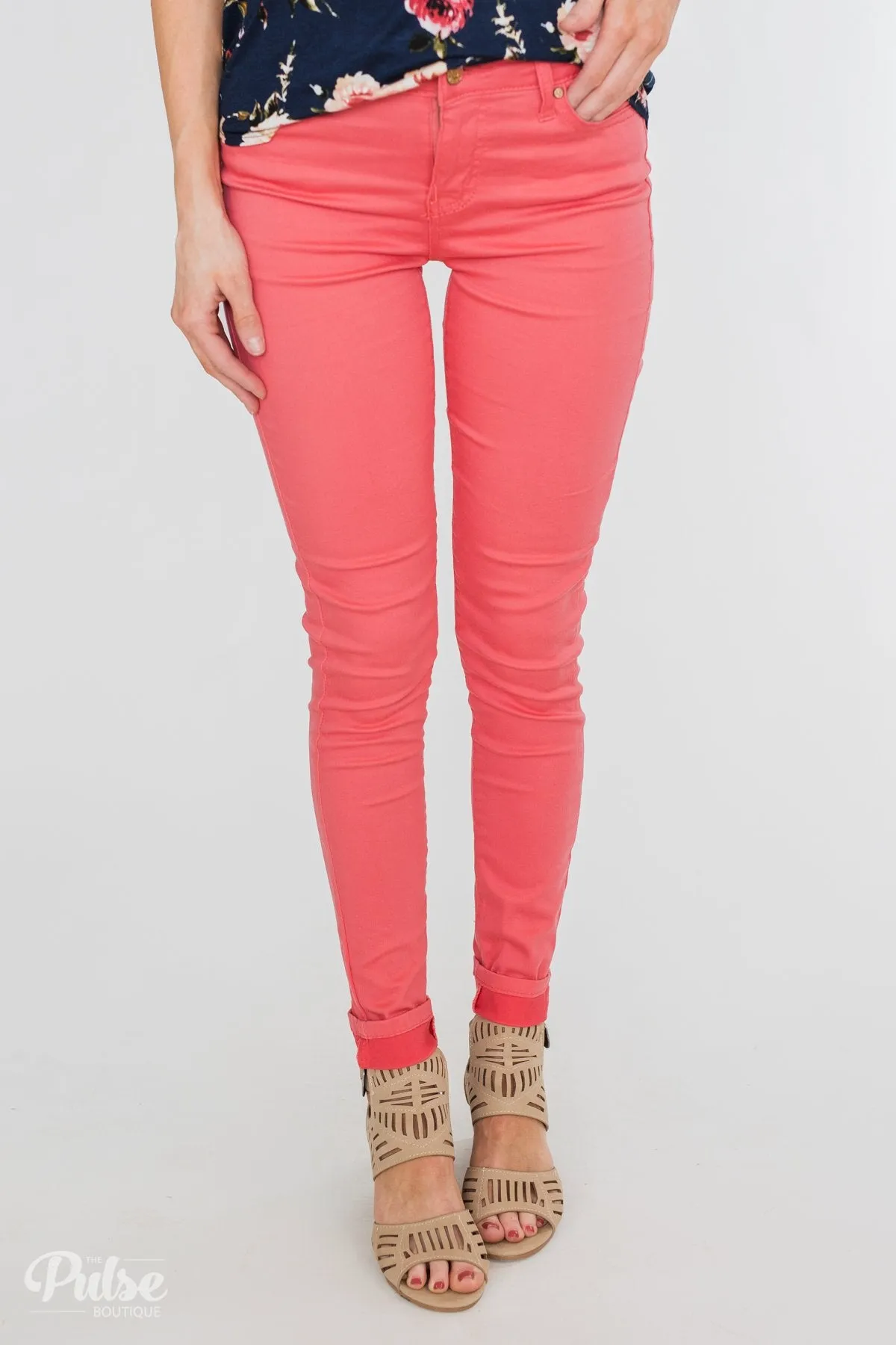 Celebrity Pink Skinny Jeans- Lipstick