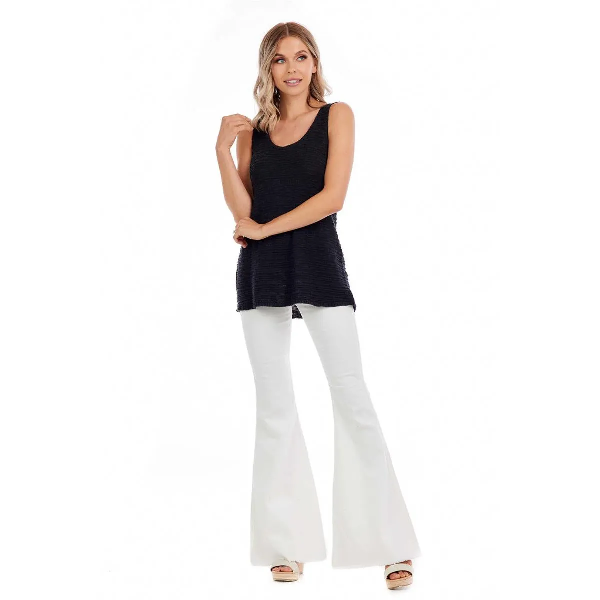 Cherri Knit Tank {Black}