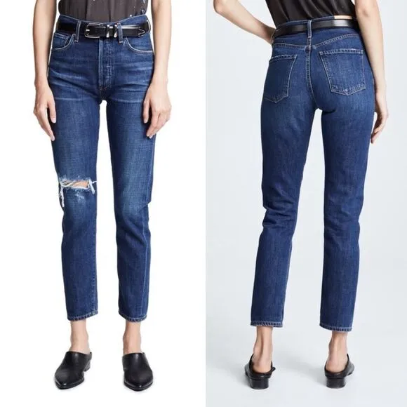 Citizens Of Humanity Liya Crop 26 High Rise Classic Fit Lowe