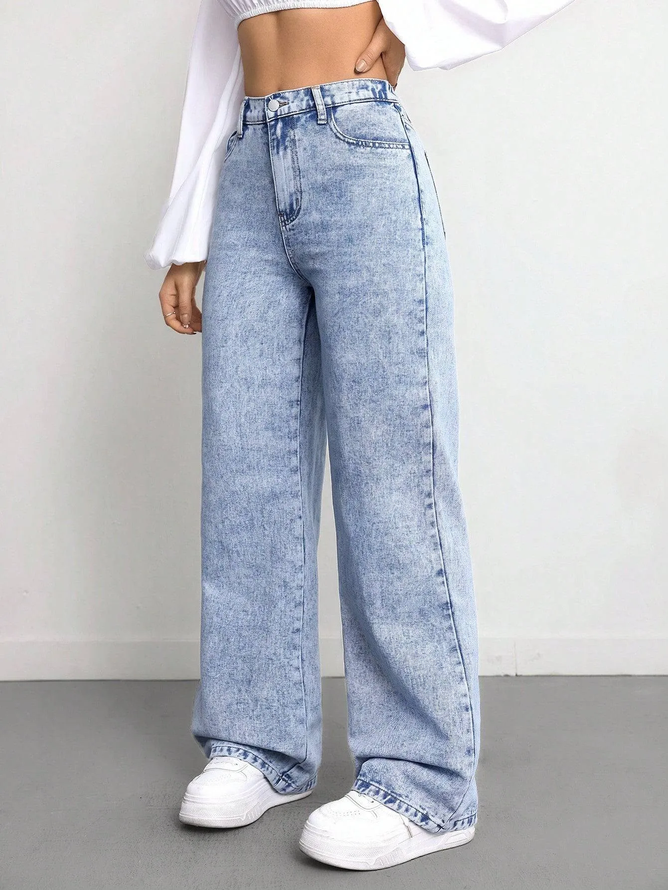 Classic Chic Stonewash High Rise Jeans