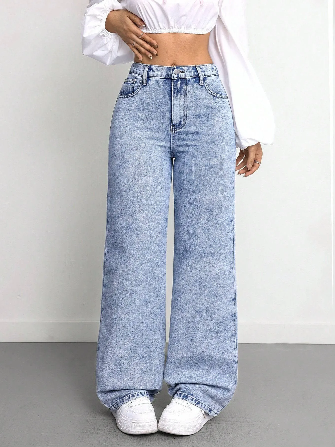 Classic Chic Stonewash High Rise Jeans