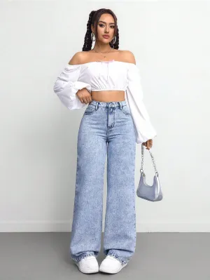 Classic Chic Stonewash High Rise Jeans
